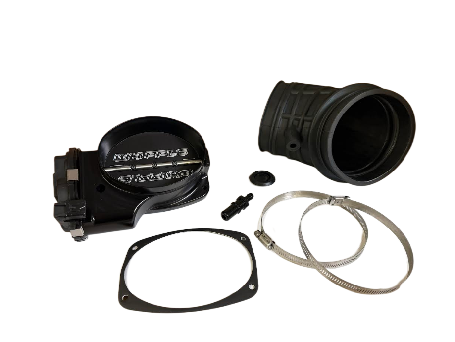 Whipple Superchargers - Whipple Ford Mustang 2018-2023 Billet 132MM Elliptical Throttle Body (2000CFM) Upgrade Kit - Image 1
