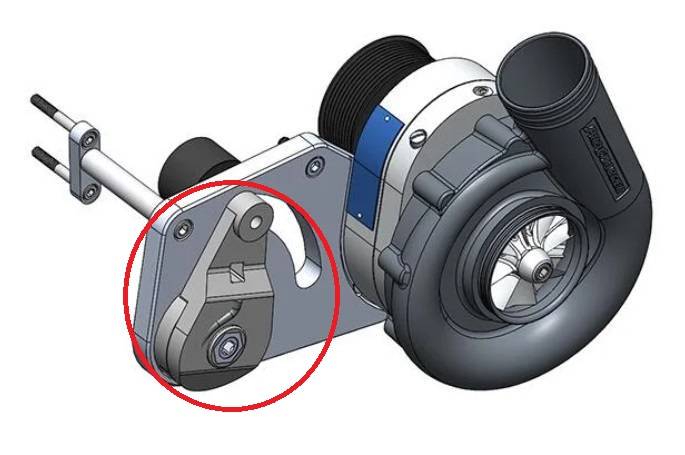 ATI/ProCharger Parts - ProCharger 1998-2002 F-Body 8/10 Rib H.D. Tensioner Assembly - Image 1