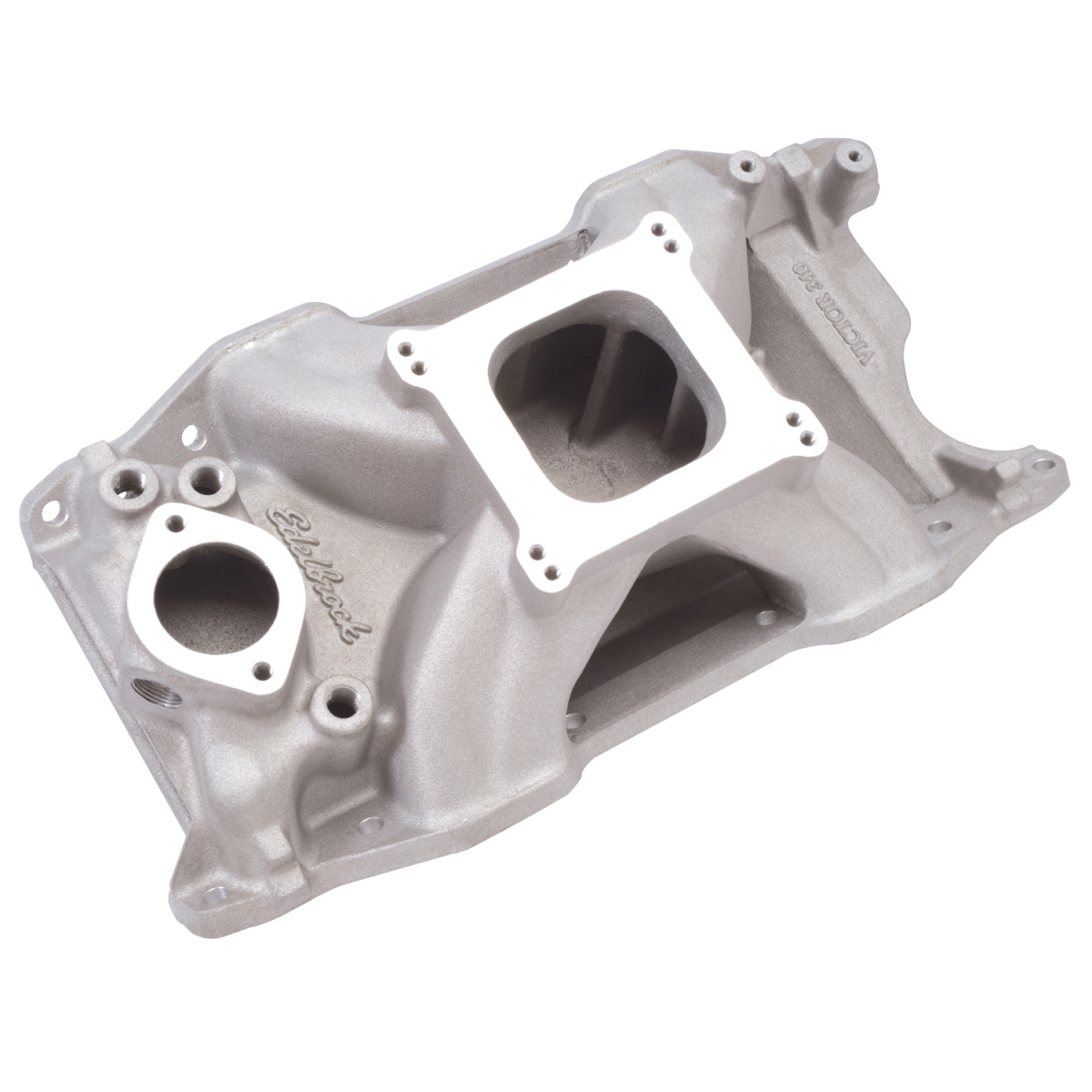 Edelbrock - Edelbrock Victor Single Plane Intake Manifold for SBM 318/340/360 - Square Bore - Image 1