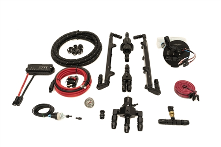 Fore Innovations - Fore Innovations 2015-2023 Dodge 6.2L Hellcat Hemi LX/LC L4 Triple Pump Fuel System - 1200+rwhp Capable (Regulator AFTER rails) - Image 1