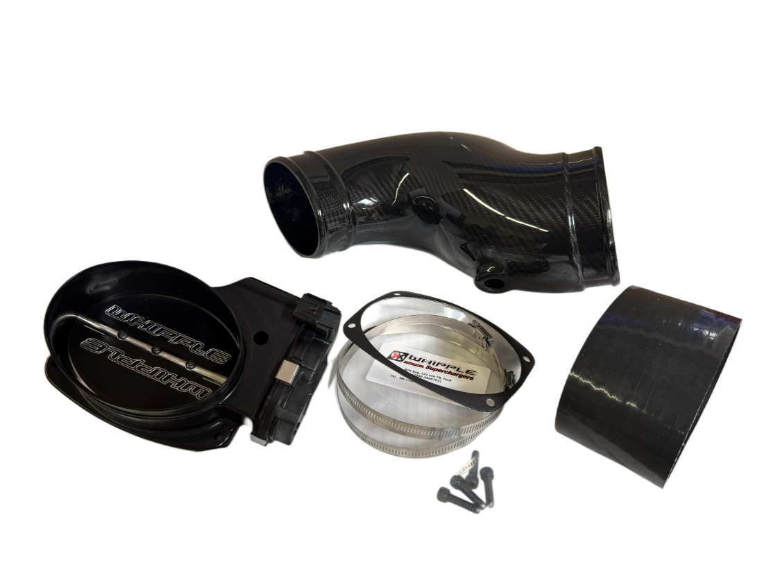 Whipple Superchargers - Whipple Ford F150 2018+ Billet 132MM Elliptical Throttle Body (2000CFM) Carbon Fiber Upgrade Kit - Image 1