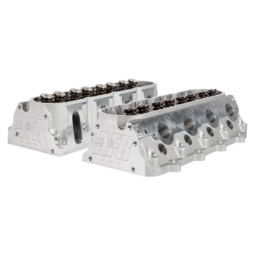 Air Flow Research - AFR 245cc LS1 Mongoose CNC Ported 6-Bolt Cylinder Heads, 65cc Chambers, With Parts - Image 1