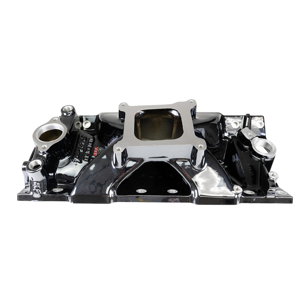 Edelbrock - Edelbrock Victor Jr SBC 23 Degree Single Plane Black Plasma Intake Manifold - 4150 Flange - Image 1