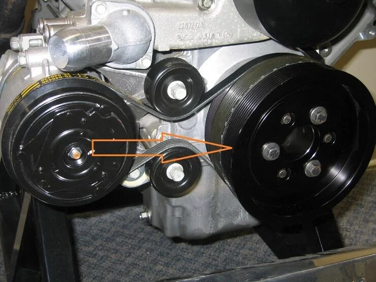 ATI/ProCharger Parts - ProCharger 1998-2002 F-Body LS1 Dedicated 8.0" 8-Rib Crank Pulley Assembly - Requires ATI Balancer - Image 1
