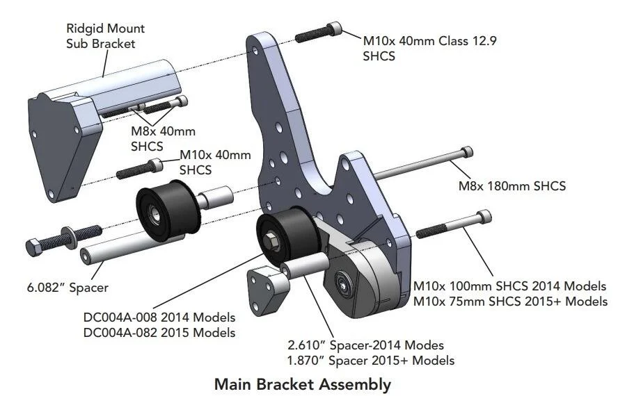 ATI/ProCharger Parts - ProCharger 2014 Chevy Corvette C7 Supercharger 8-Rib Mounting Bracket - Image 1
