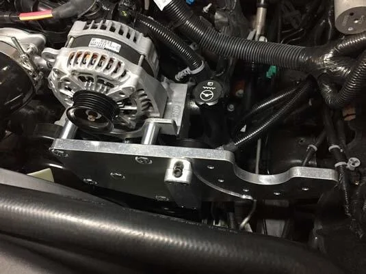 ATI/ProCharger Parts - ProCharger 2015+ 2500 6.0L GM Truck Supercharger 6-Rib Mounting Bracket Assembly - Image 1