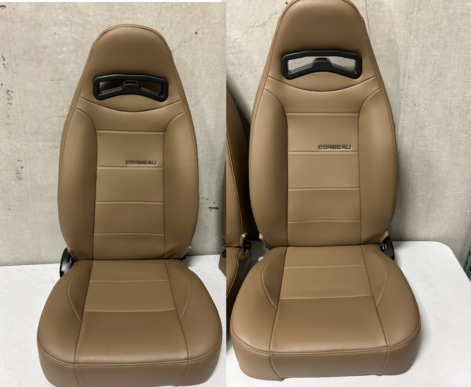 Corbeau-Blem - Blemished Corbeau Moab Spice Vinyl Reclining Back Racing Seats - Pair - Image 1