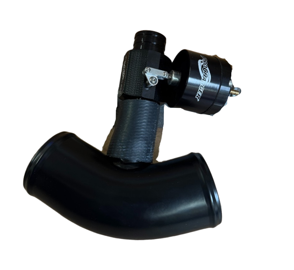 ATI/ProCharger Parts - ProCharger 3" Curved Steel Air Tube w/ ProFlow Valve - Image 1