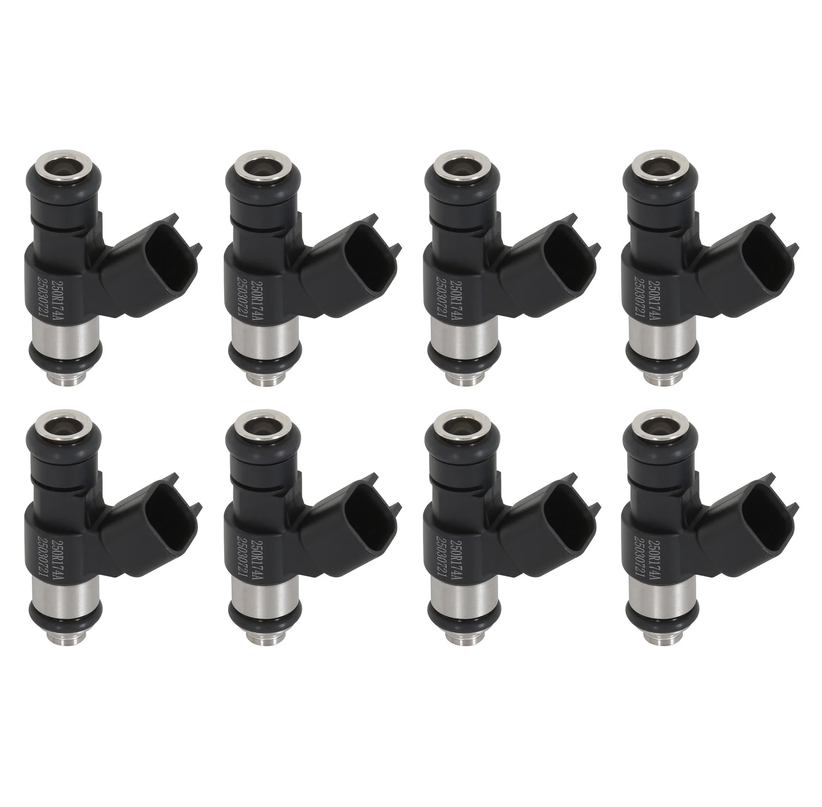 Holley - Holley Terminator X 76 lb/hr High Resistance Short EV6 Fuel Injectors - Set of 8 (Flow Matched within 1%) - Image 1
