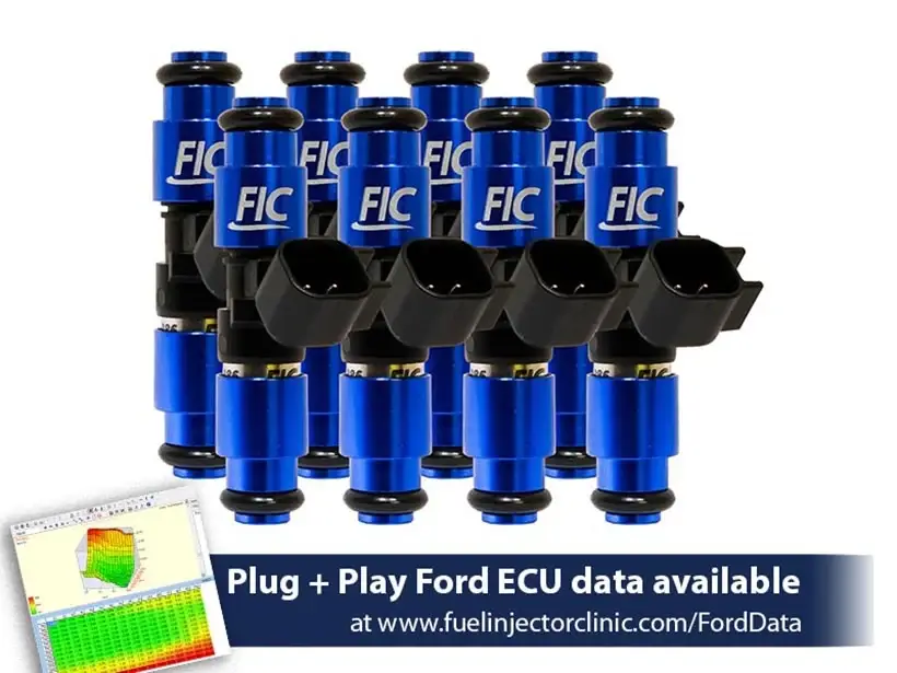 ASNU Fuel Injectors - FIC 1200cc High Z Flow Matched EV6 Fuel Injectors for Ford F-150 2004+ - Set of 8 - Image 1