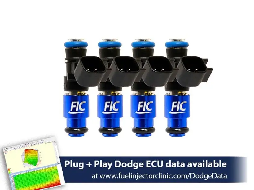ASNU Fuel Injectors - FIC 1200cc High Z Flow Matched EV6 Fuel Injectors for Dodge SRT-4 2003-2005 - Set of 4 - Image 1