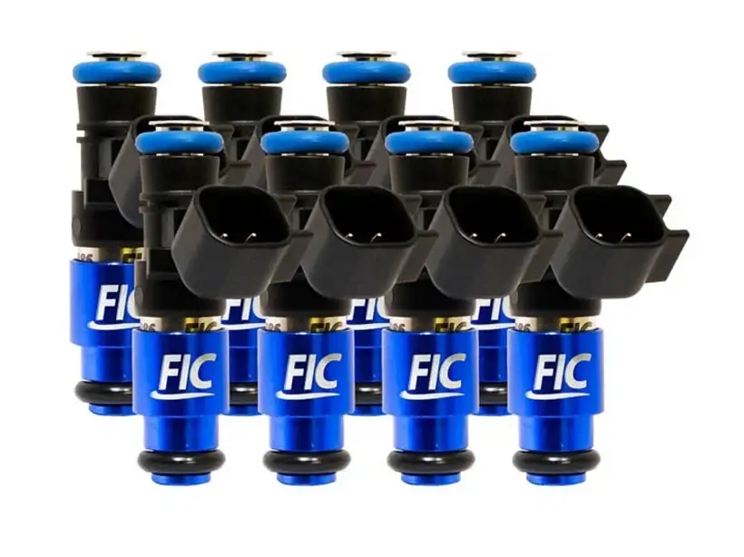 ASNU Fuel Injectors - FIC 1200cc High Z Flow Matched EV6 Fuel Injectors for Ford GT40 2005-2006 & GT500 2007-2014 - Set of 8 - Image 1