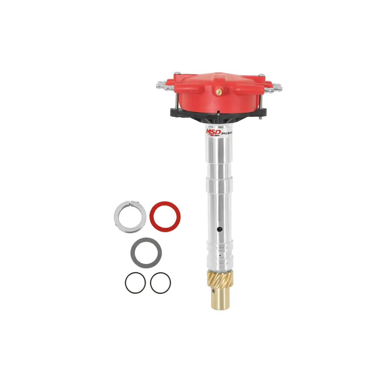 Accufab Racing - MSD SBC/BBC Crab Cap Crank Trigger Locked-Out Distributor - Bronze Gear (Requires MSD Ignition Control & Crank Trigger) - Image 1