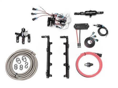 Fore Innovations - Fore Innovations 2018-2021 Jeep Trackhawk / 2021 Dodge Durango Hellcat 6.2L L3 Triple Pump Fuel System - 1200+rwhp Capable (Regulator BEFORE rails) - Image 1