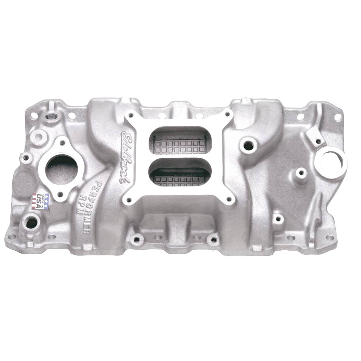 Edelbrock - Edelbrock Performer RPM SBC Dual Plane Aluminum Intake Manifold - Square Bore - Image 1