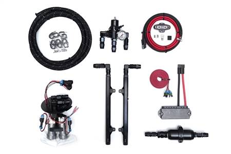Fore Innovations - Fore Innovations 2015-2020 Ford Mustang GT350/GT350R L3 Dual Pump Return-Style Fuel System - 1200+rwhp on gas (Regulator BEFORE Rails) - Image 1