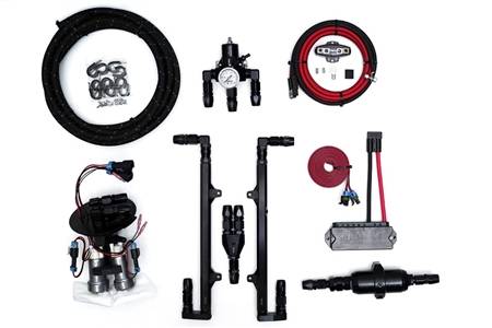 Fore Innovations - Fore Innovations 2015-2020 Ford Mustang GT350/GT350R L4 Dual Pump Return-Style Fuel System - 1200+rwhp on gas (Regulator AFTER Rails) - Image 1