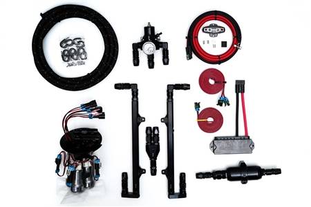 Fore Innovations - Fore Innovations 2015-2020 Ford Mustang GT350/GT350R L4 Triple Pump Return-Style Fuel System - 1800+rwhp on gas (Regulator AFTER Rails) - Image 1