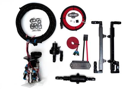 Fore Innovations - Fore Innovations 2005-2010 Ford Mustang GT L2 Triple Pump Return-Style Fuel System - 1800+rwhp on gas (Regulator AFTER Rails) - Image 1