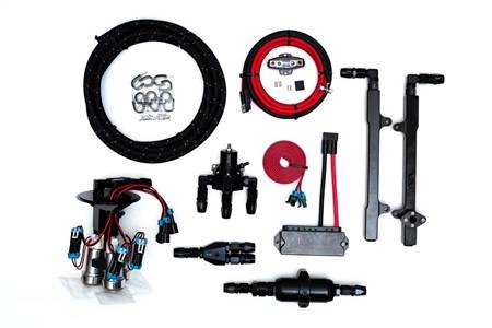 Fore Innovations - Fore Innovations 2005-2010 Ford Mustang GT L4 Triple Pump Return-Style Fuel System - 1800+rwhp on gas (Regulator AFTER Rails) - Image 1