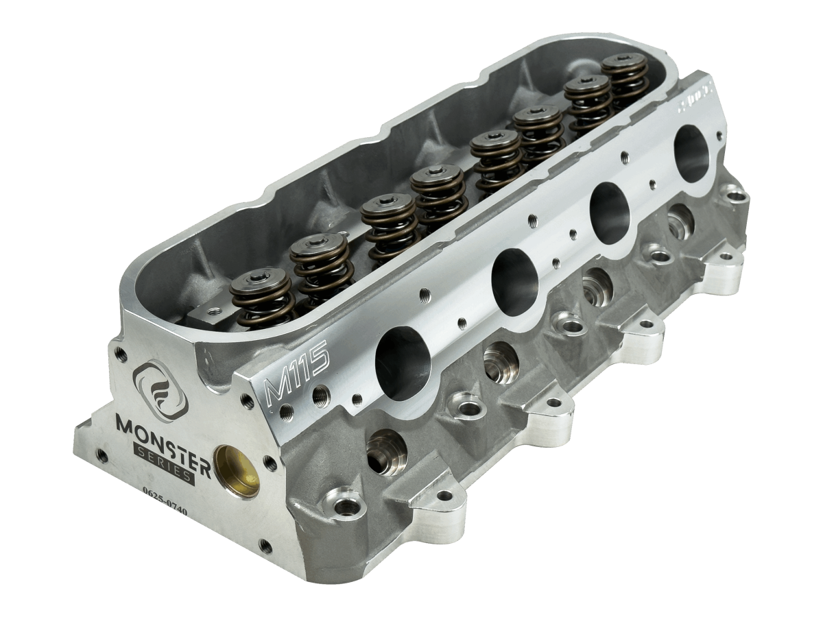 Frankenstein Engine Dynamics - Frankenstein M115 Monster 240cc LS1/LS2/LS6 CNC Ported 15 Degree Cathedral Port Cylinder Head, 64cc Chambers, Bare - 6-Bolt - Image 1