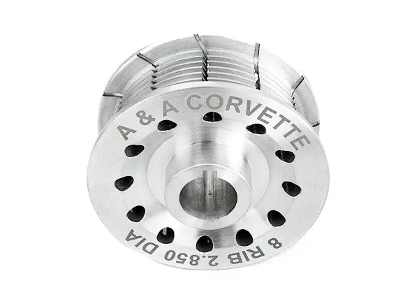 A&A Corvette - A&A Corvette 8-Rib Supercharger Pulley - Cross-Cut - Image 1
