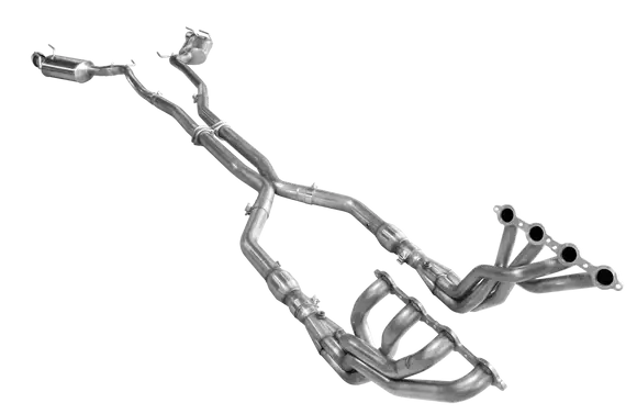 American Racing Headers - ARH 2010-2015 Chevy Camaro LS3/L99 Long Tube Headers with Catted or Non-Catted X-Pipe & Dual Tip Polished Catback - Image 1