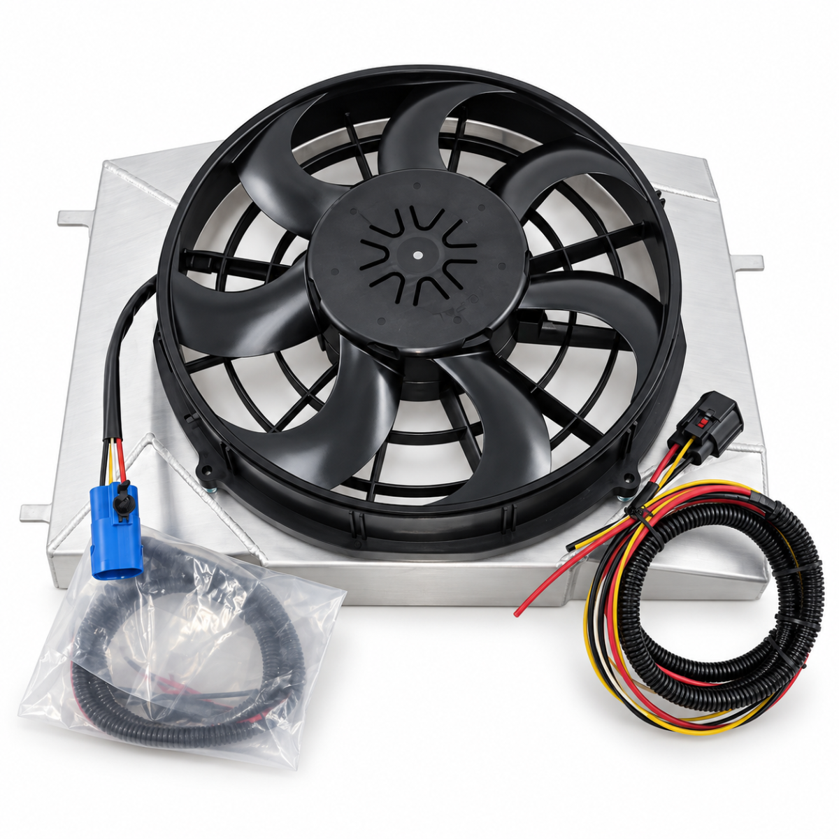 A&A Corvette - A&A Corvette C6 Corvette Sheet-Metal Fan Shroud with Spal Brushless Fan Kit - Image 1