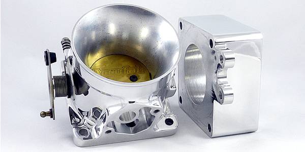 Accufab Racing - Accufab 70mm 86-93 Mustang 5.0L Race Throttle Body w/ Blank Spacer - Image 1