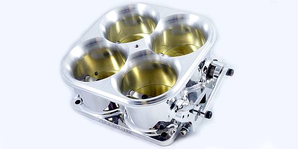 Accufab Racing - Accufab 4-Barrel 8500 Polished Competition Throttle Body - Image 1