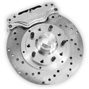 Aerospace Components - Aerospace Ford Mustang 1979-1993 Front 2 Piston Floater Heavy Duty Drag Disc Brakes (4 Lug) - Image 1