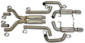 Bassani - Ford Mustang GT 2011-2014 Bassani 3" X-Cross Over and Race Muffler Cat-back System - Image 2