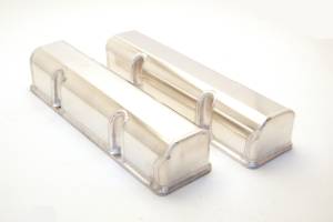 Canton Chevy SBC Laser Cut Rail Aluminum Valve Covers