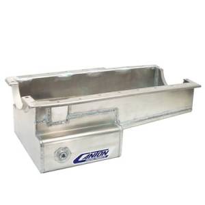 Canton Drag Race Oil Pans - Canton Ford Drag Race Pans - Canton Racing Products - Ford Aluminum 289-302 Block Front Sump Drag Race Oil Pan