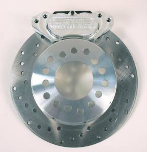 Brakes - Aerospace Components Rear Street Disc Brakes - Aerospace Components - Aerospace Torino Newer Style Ford Rear Pro Street Disc Brakes Drilled, Slotted, Plated