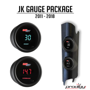 Jeep Wrangler 2012-2018 JK 3.6L Dual Gauge Pod Package Prodigy Performance
