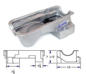 Canton Racing Products - Ford Mustang 289/302 Canton 7 Quart T-Style Rear Sump Oil Pan Black Powdercoated - Image 5