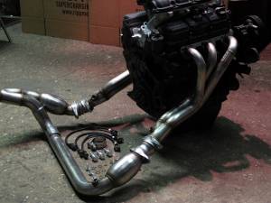Ripp Superchargers - Jeep JK Wrangler 3.8L 2007-2011 Performance Long Tube Headers with Cats - Hushpower Resonator - Image 2