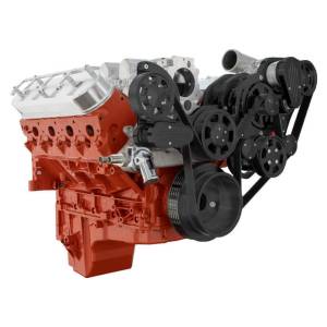 CVF Racing - CVF Wraptor Chevy LS Engine Procharger Serpentine Bracket System with Power Steering & Alternator - Black - Image 2