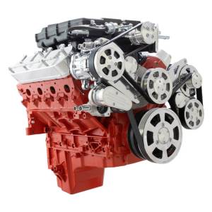 CVF Racing - CVF Wraptor Chevy LS Engine Magnuson Serpentine Bracket System with Alternator & AC - Polished - Image 2