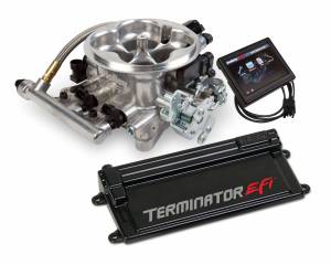 Holley EFI Injection Kits - Holley Terminator EFI Fuel Injection Systems - Holley - Holley Terminator TBI 4BBL Kit with Transmission Control - Polished