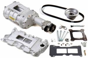 Weiand Superchargers - Chevy Small Block 1962-1968 Weiand - Satin 142 Street Supercharger Kit