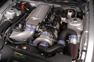 Ford Mustang GT 4.6 3V 2010 Vortech Intercooled Supercharger - Polished V-3 Si Complete Kit