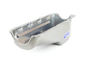 Canton Racing Products - Chevy Pre-80 SBC blocks stock style Canton Oil Pan - Silver - Image 3