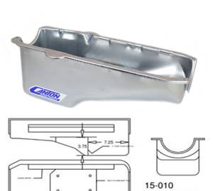 Canton Racing Products - Chevy Pre-80 SBC blocks stock style Canton Oil Pan - Silver - Image 5
