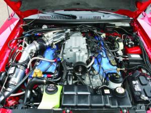 Ford Mustang Mach 1 2003-2004 Hellion Hellraiser Twin 62mm Turbonetics Turbos Intercooled Tuner Kit 