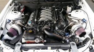 Ford Mustang GT 1996-1998 Hellion Hellraiser Twin 62mm Turbonetics Turbo Intercooled Tuner Kit 