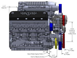 Wegner Automotive - Wegner 10 Rib Serpentine Drive System For Camaro LS Using Whipple 2.9L Supercharger - Alternator AC PS and WP - Image 7