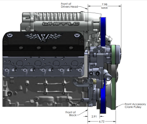 Wegner Automotive - Wegner 8 Rib Serpentine Drive System For Corvette LS Using Whipple 2.9L Supercharger - Alternator and WP - Image 7
