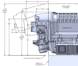 Wegner Automotive - Wegner 10 Rib Serpentine Drive System For Camaro LS Using Magnuson TVS2650 Supercharger - Alternator and WP - Image 7
